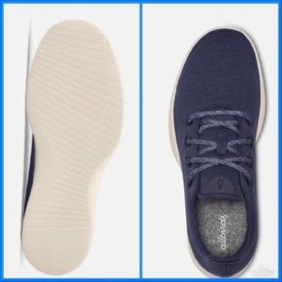 Allbirds Wool Runners in Tuke Midnight (Cream Sole) - Picture 13 of 16
